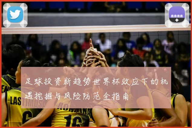 足球投资新趋势世界杯效应下的机遇挖掘与风险防范全指南